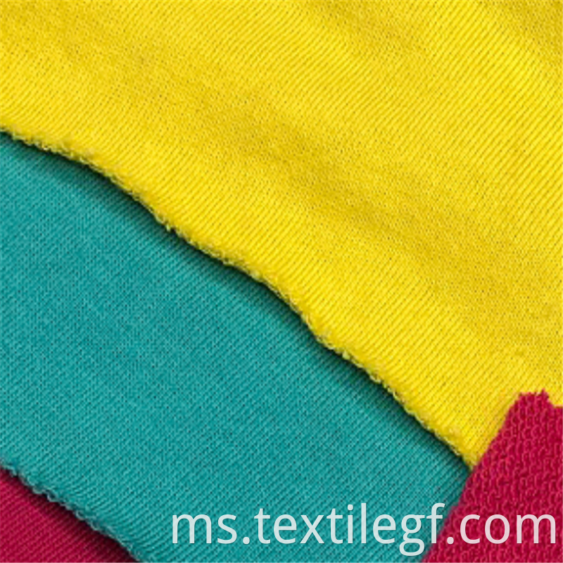 Soft CVC Terry Knitting Hoddies Fabric (3)